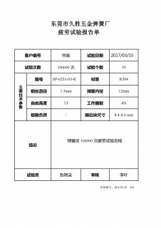 疲勞試驗報告